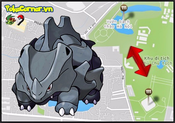 17 - Vườn Bách Thảo Hà Nội và Bảo Tàng Hồ Chí Minh - Rhyhorn - 111 - Tổ Pokemon Go thứ 18 - PokeCorner.vn - PokeCorner247 - Pokemon Go Plus - Mô hình Pokemon Takara TOMY