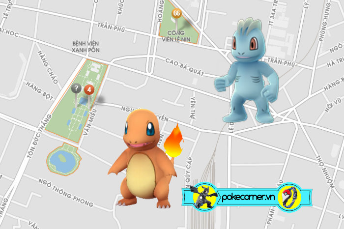 07 08 - Văn Miếu Quốc Tử Giám , Công viên Lê Nin - Charmander Machop - 4 66 - PokeCorner - PokeCorner.vn - Pokemon GO Plus - Mô hình Pokemon Takara Tomy - Móc khóa Pokemon Metal charm