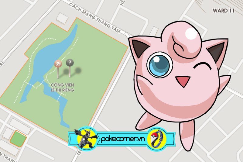 02 - Jigglybuff - Công viên Lê Thị Riêng - PokeCorner.vn - Pokemon GO Plus - Móc khóa Pokemon - Mô hình Pokemon