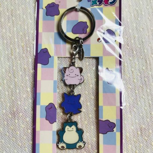 2-MC098 - Set Clefairy Gengar Snorlax 2 mặt - Pokémon Metal Charm - Móc Khóa Pokémon - PokeCorner