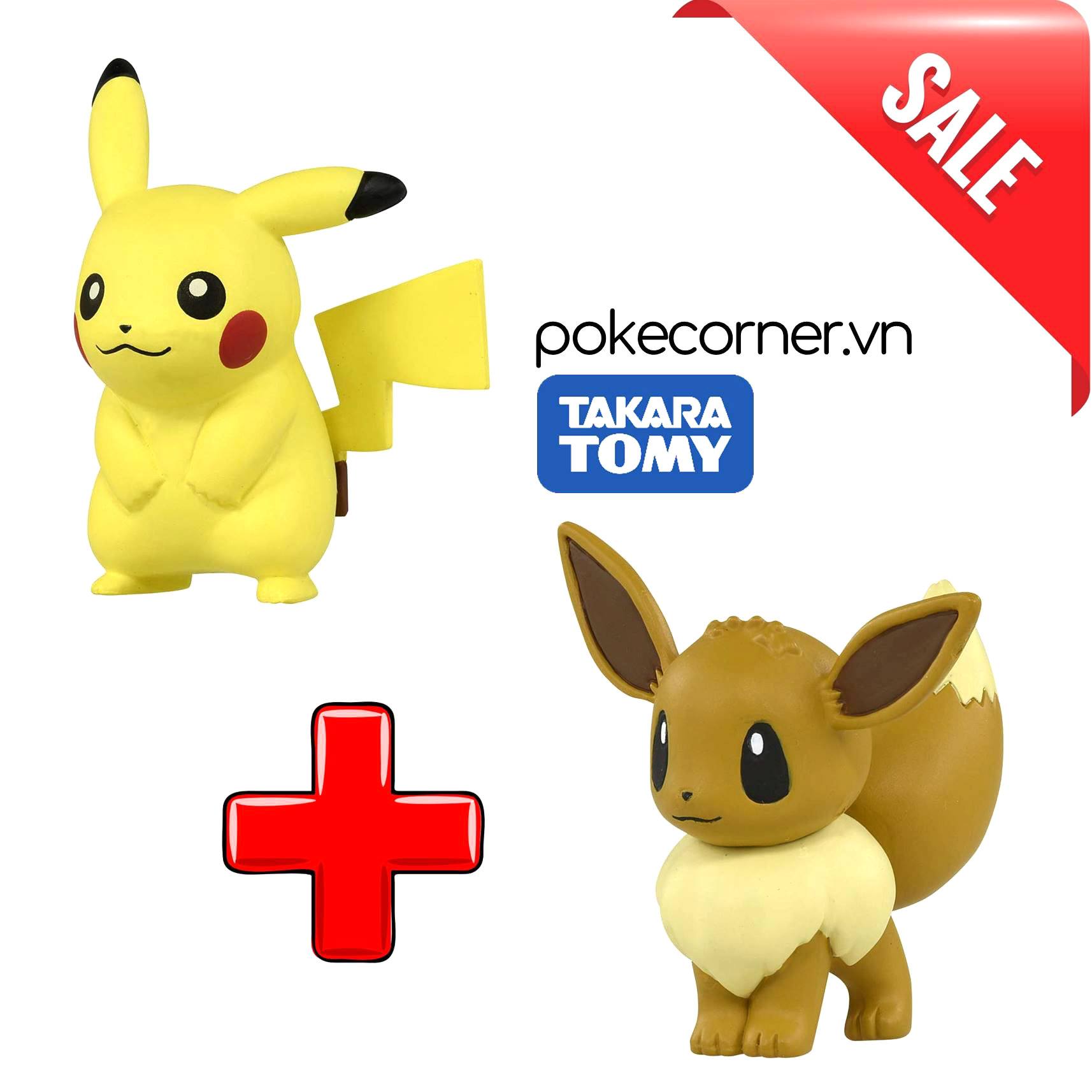 Mô hình Pokémon Pikachu Eevee Best Friend