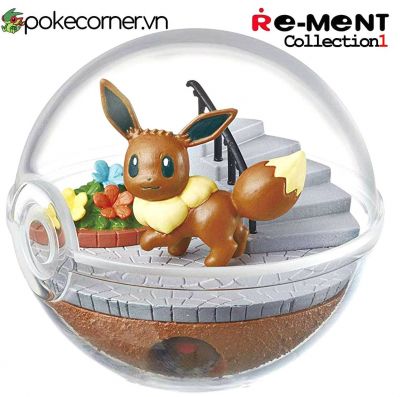 Quả Cầu Pokémon Re-Ment Pokémon Terrarium Collection 1 - Eevee & Diglett