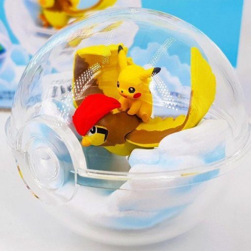 Quả Cầu Pokémon Re-Ment Pokémon Terrarium Collection 4 - Pikachu & Pidgeotto