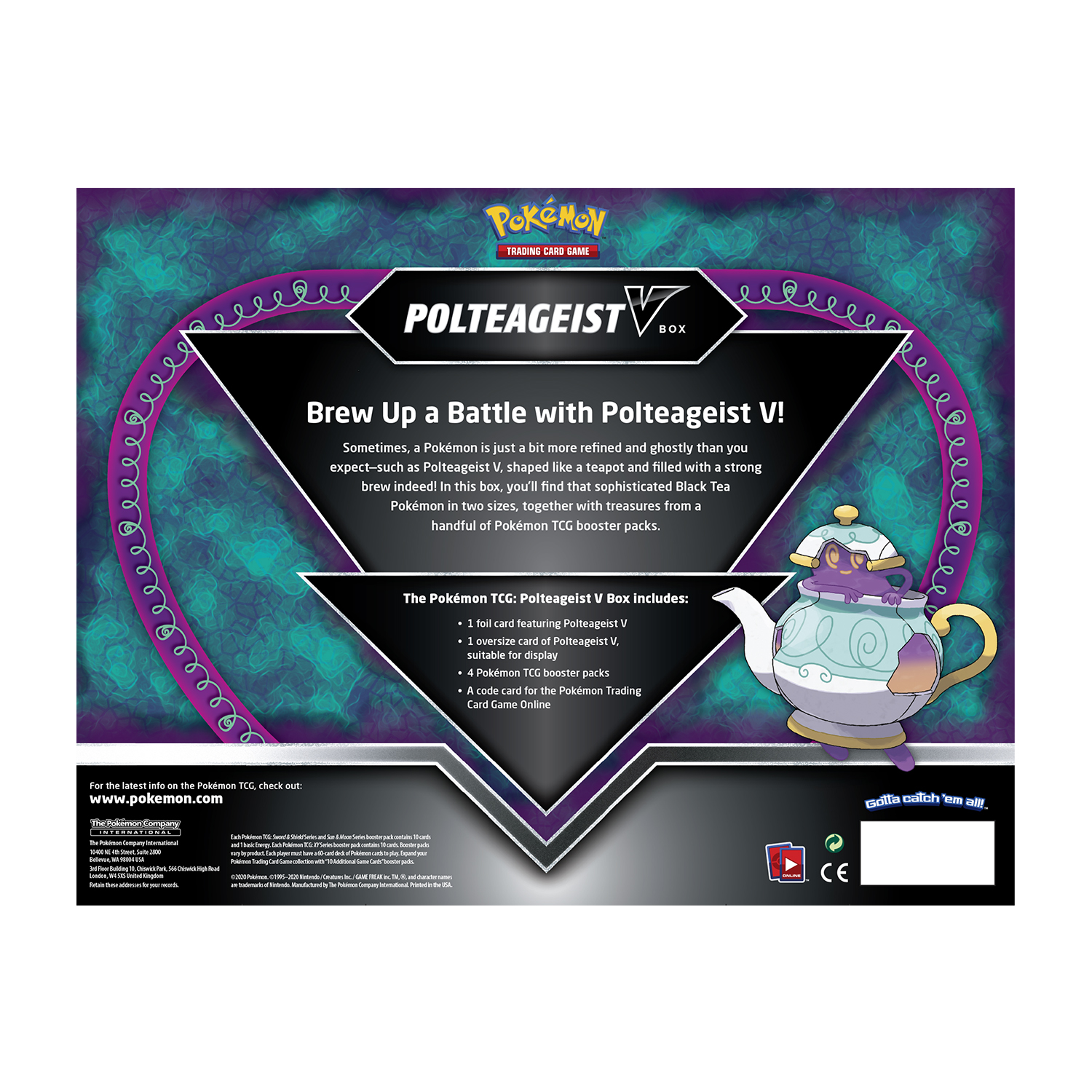Hộp thẻ Bài Pokemon TCG Polteageist V Box