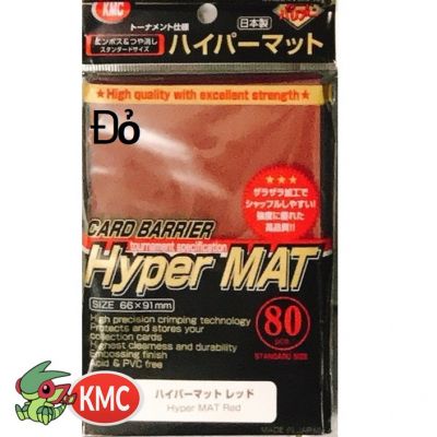 Sleeve Bọc bài nhựa mềm KMC Hyper MAT Màu Đỏ